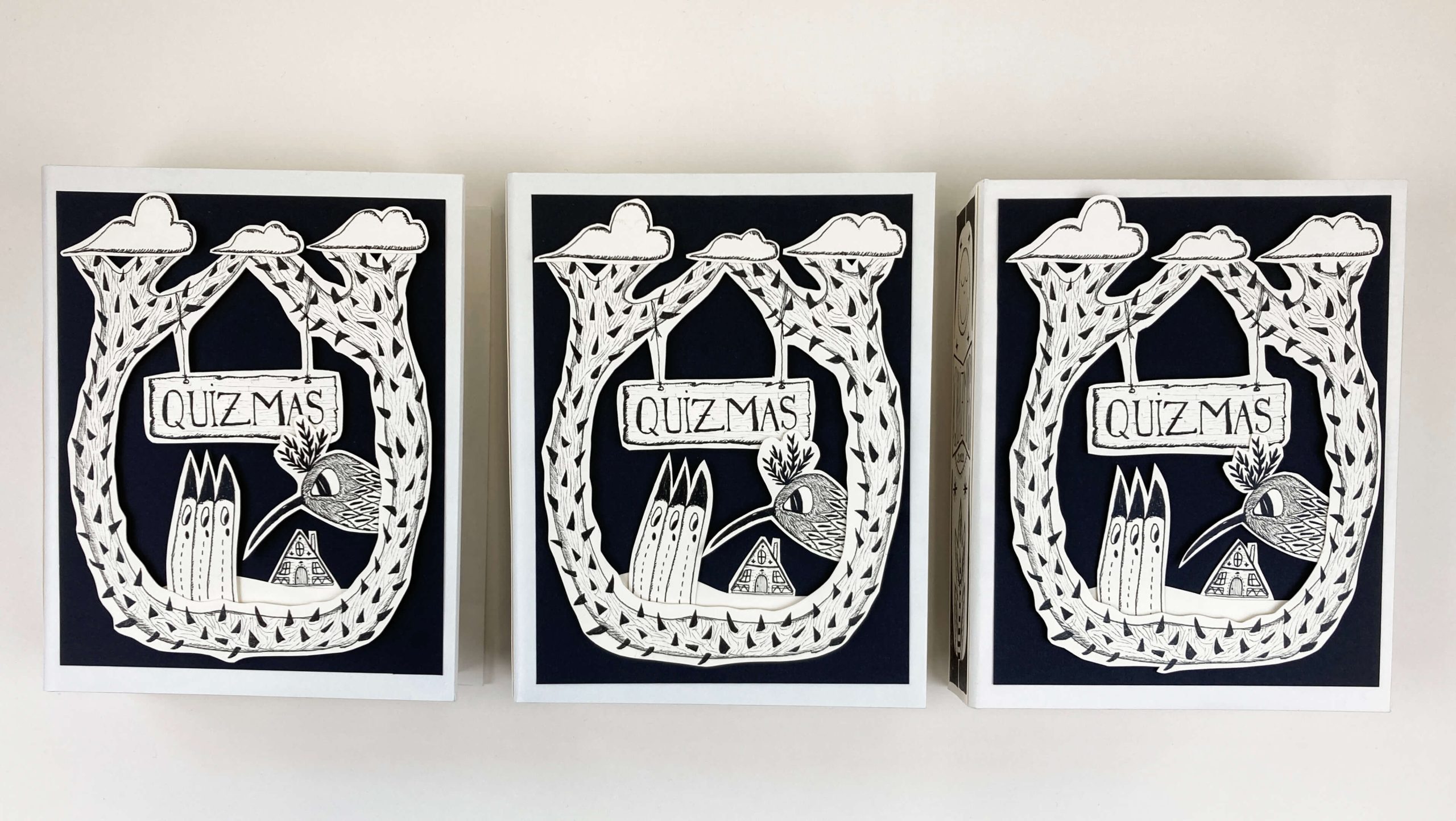 calendrier de l'avent 2022 papier découpé paper art illustration