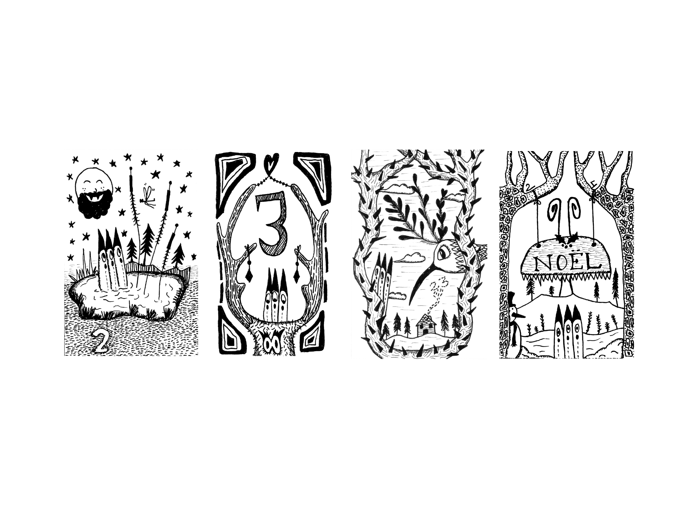 calendrier de l'avent papier paper art