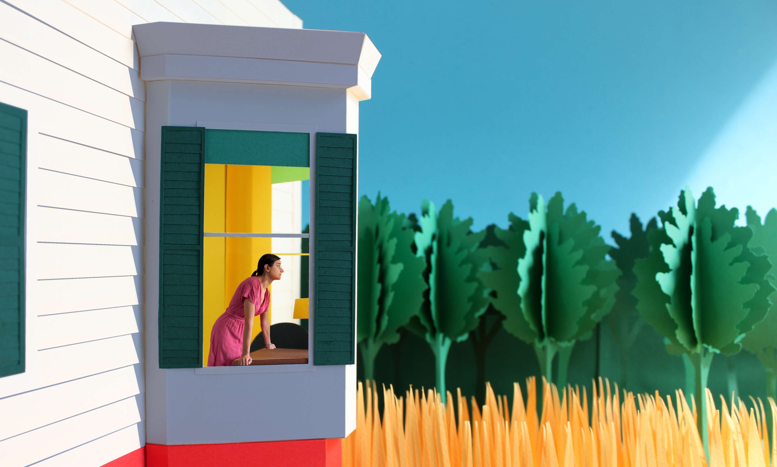 Barreau Paper art museum hopper