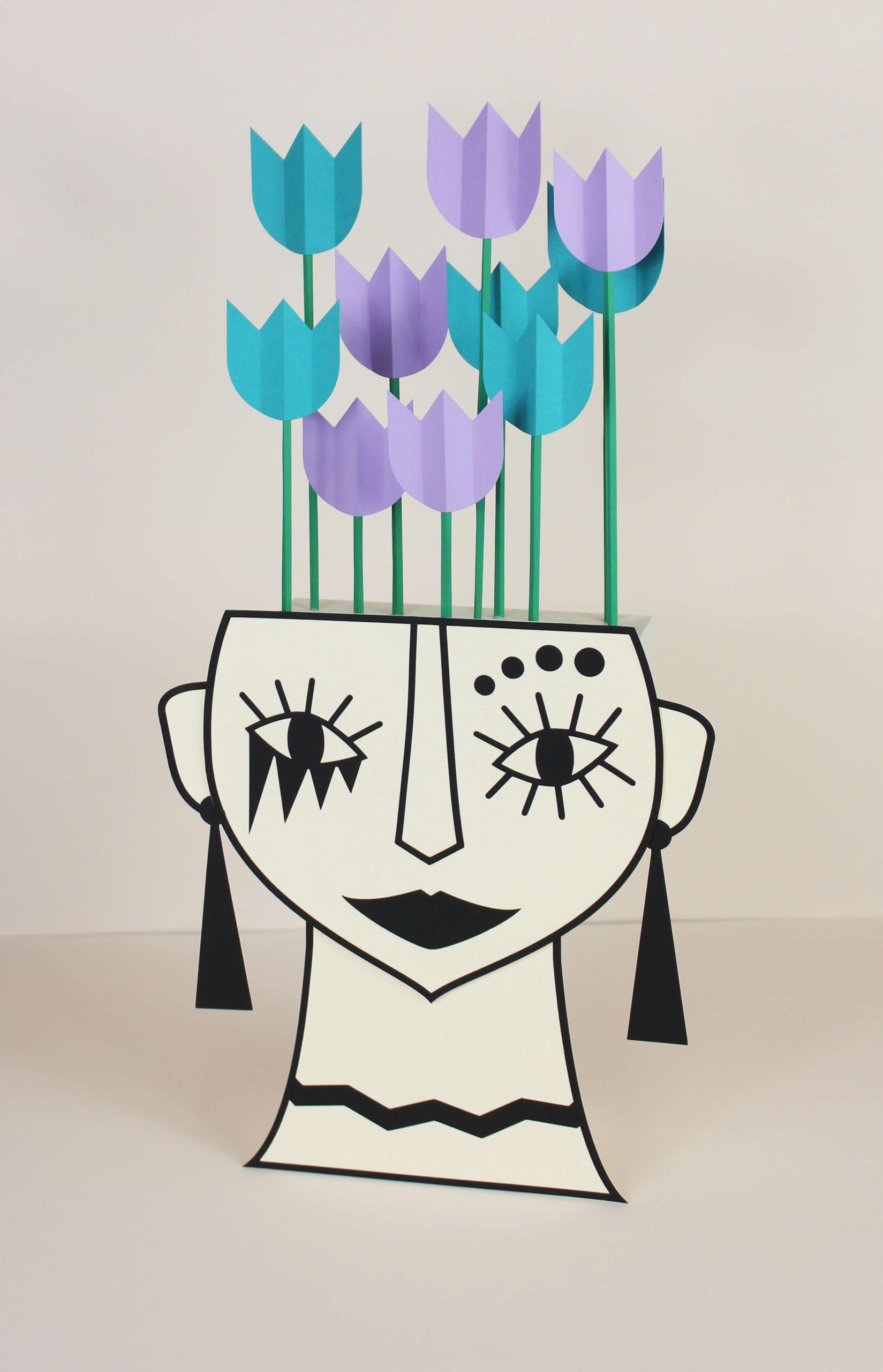 vase visage paper art santa rosa parfum toulouse