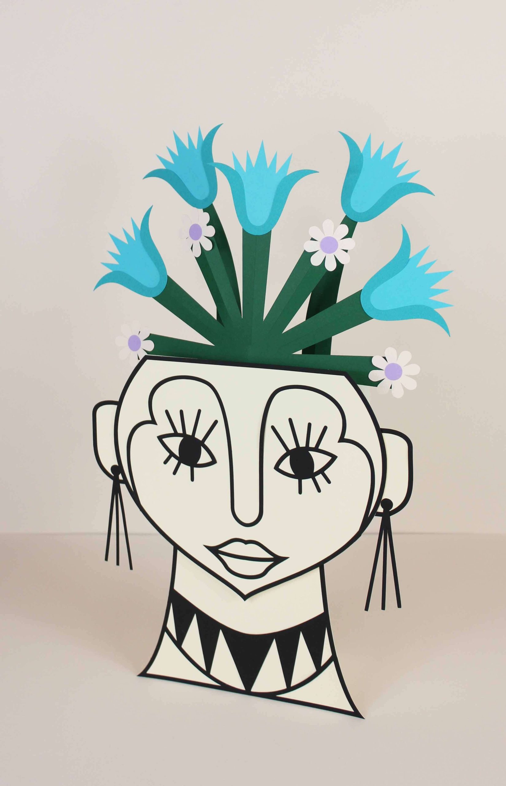 vase visage paper art santa rosa parfum toulouse