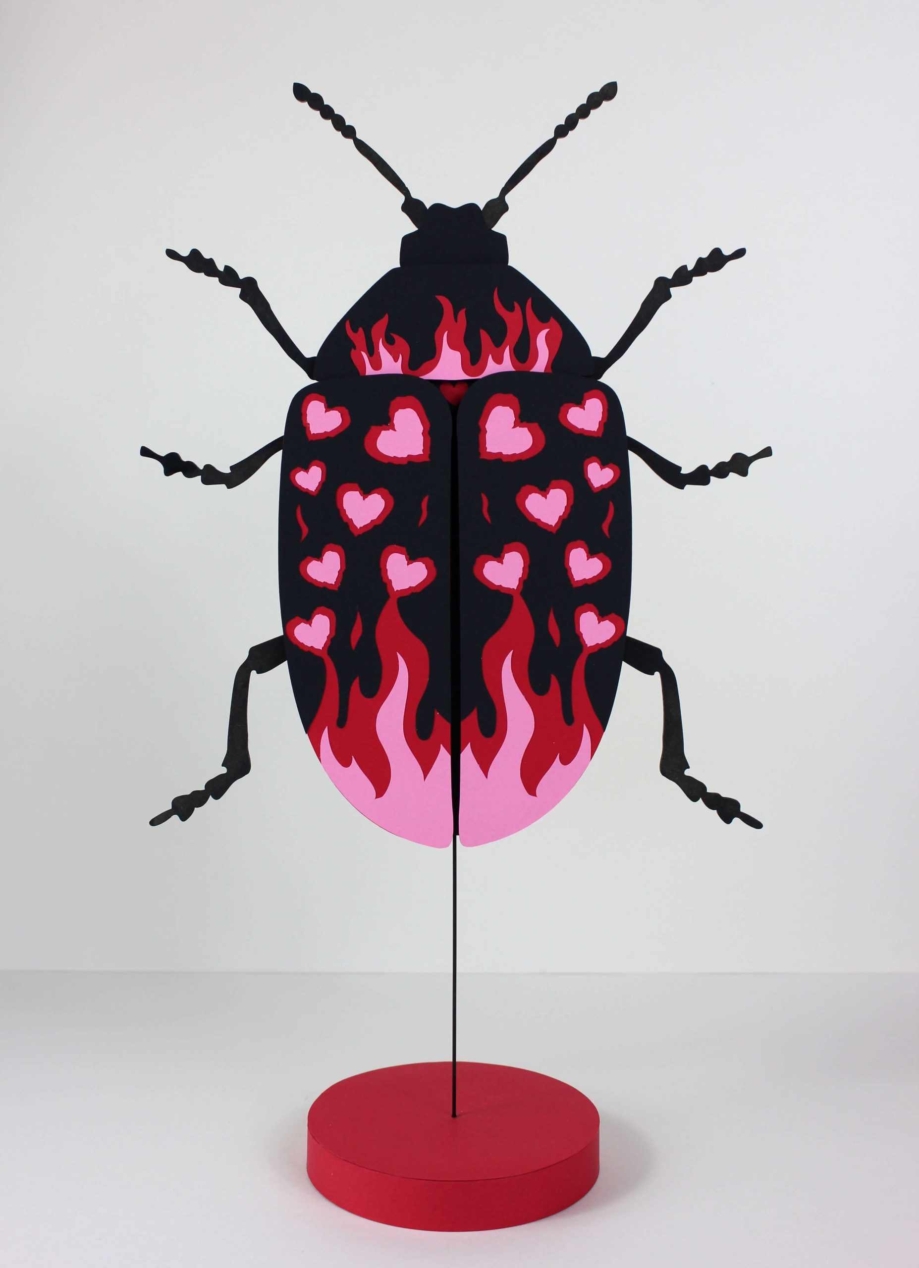 insectes paper art saint valentin barreau