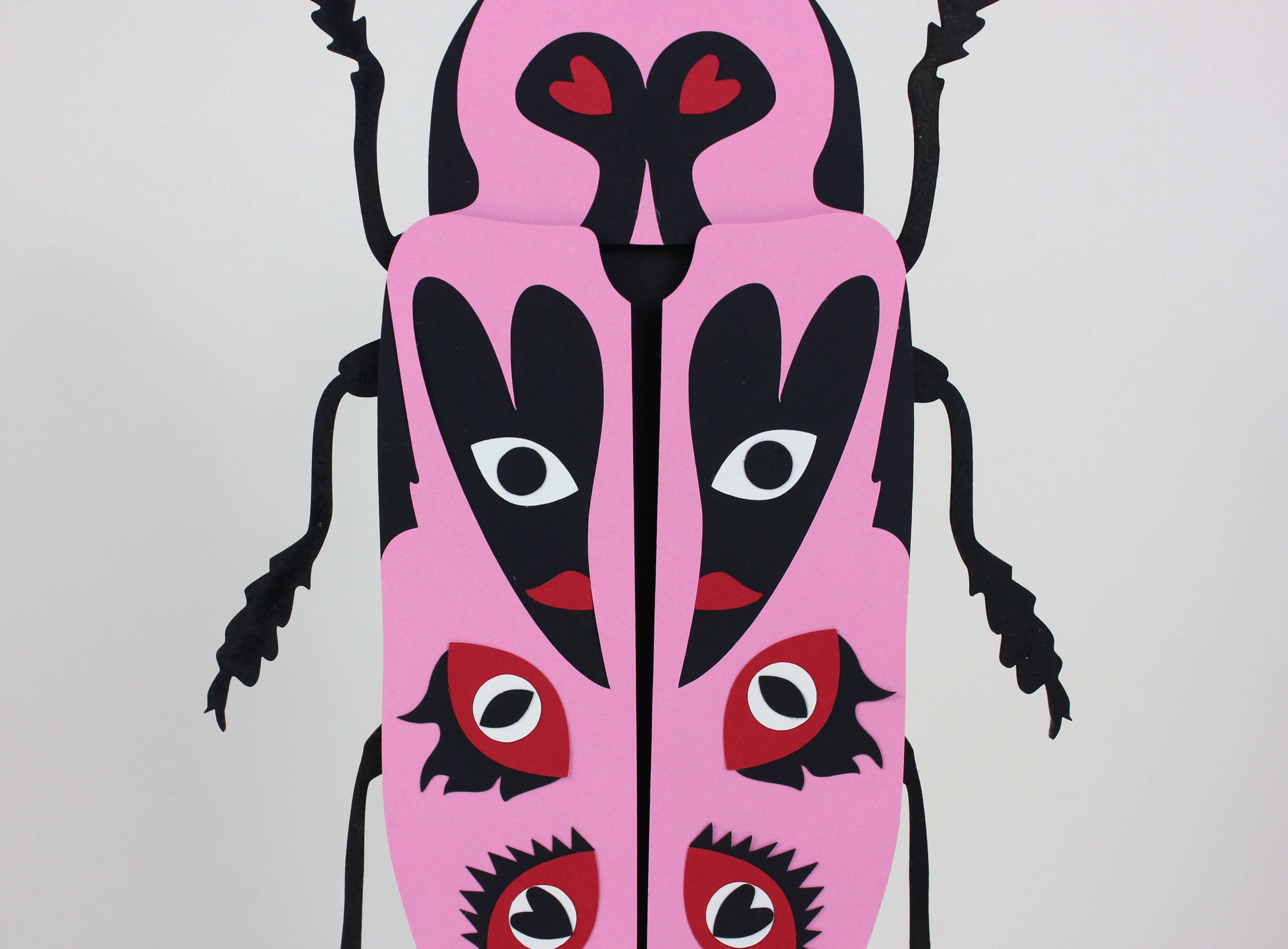 insectes paper art saint valentin barreau