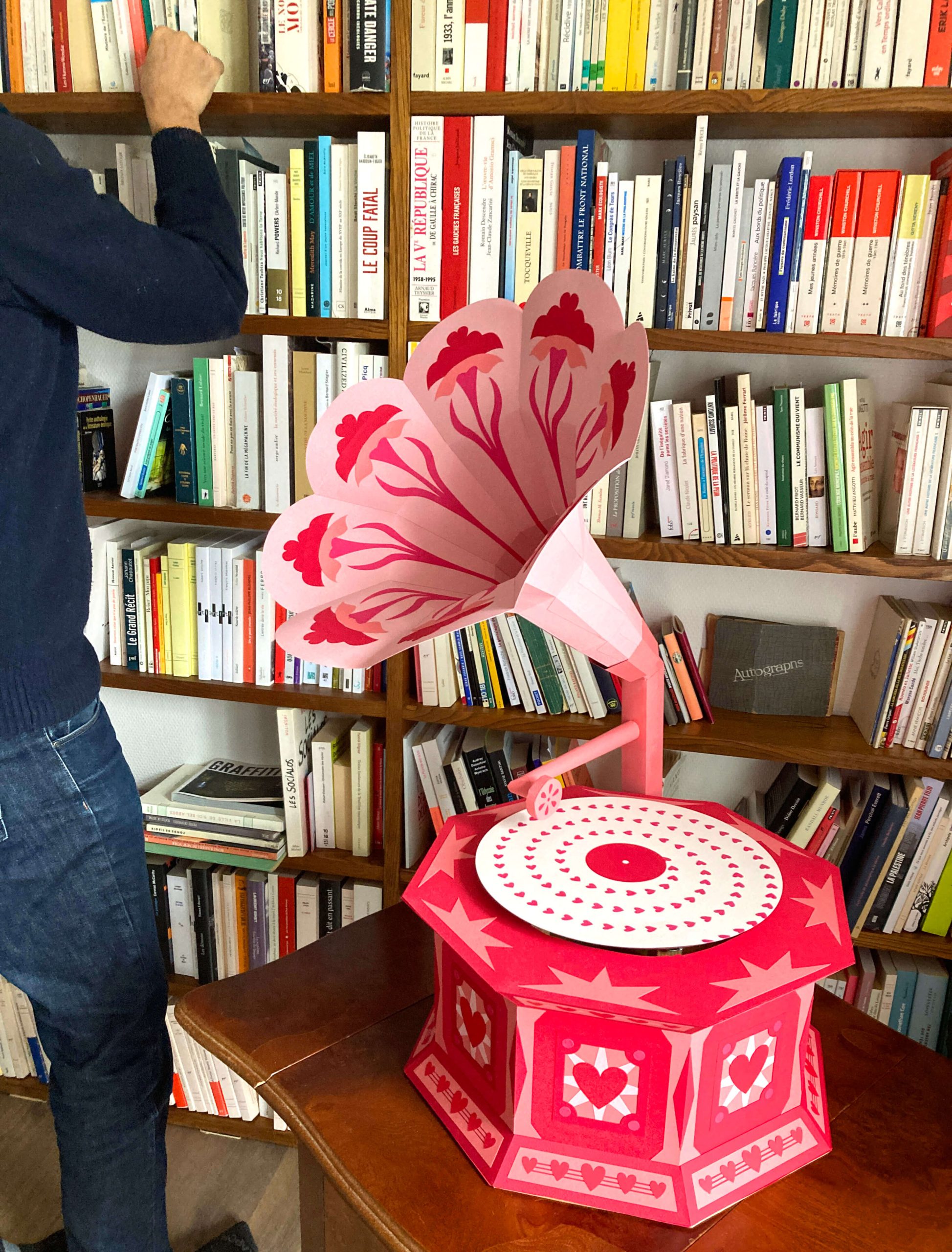vitrine saint valentin gramophone